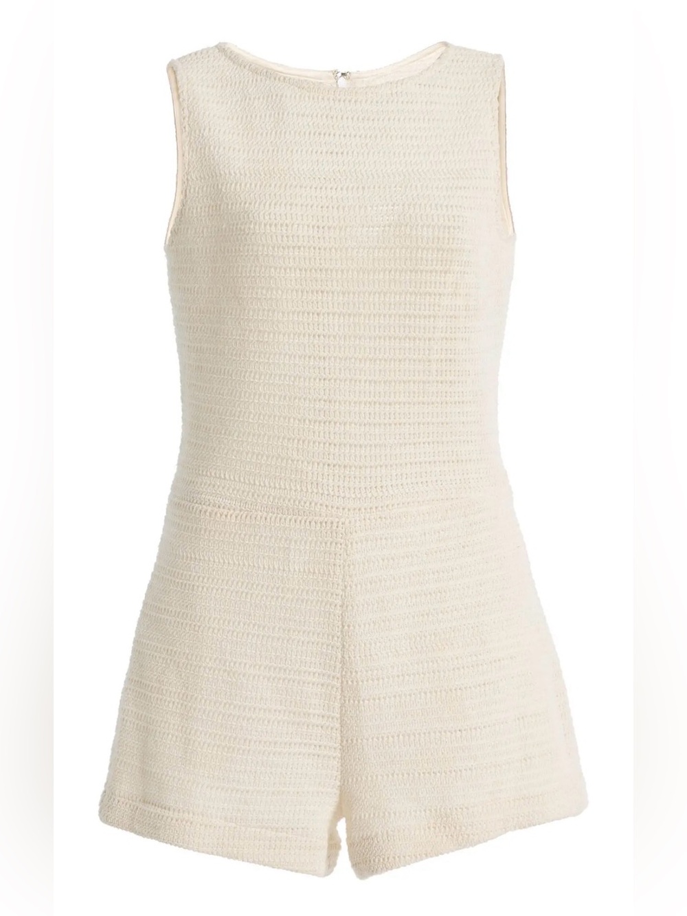 Marlies Grace NWT Natural Vesta Crocheted Cotton Jumpsuit Medium Romper Luxury